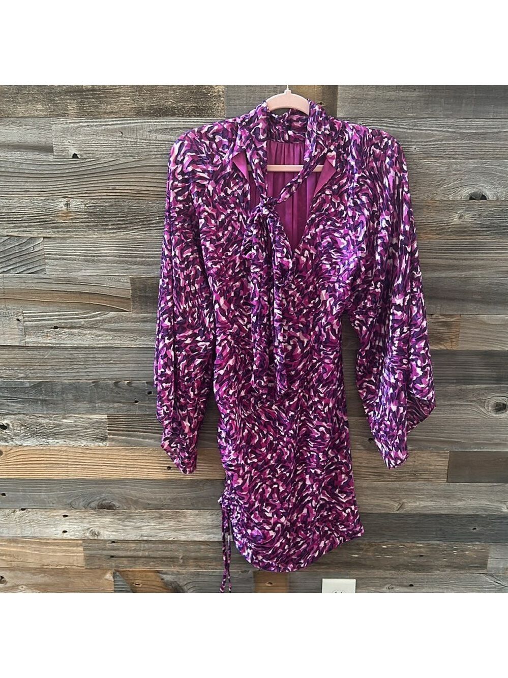 Ramy Brook Kamila Mini Dress Purple Print Size 4 NWT - Picture 6 of 13